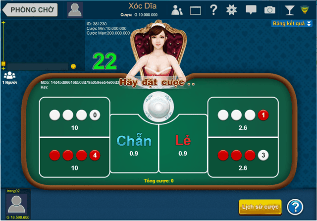 Doi thuong trong game bai xoc dia online hinh 1