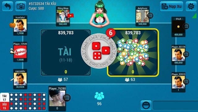 Game bai tai xiu online doi thuong hinh 1